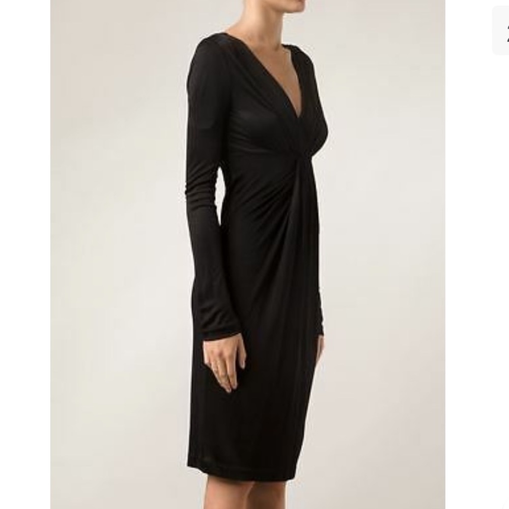 Diane Von Furstenberg black cocktail dress size 0
